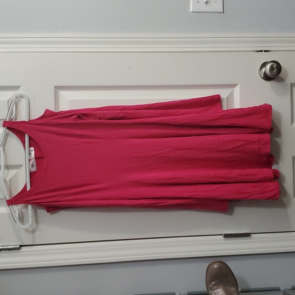 Pink XS Tom's Ware stretchy pink flare skater dress